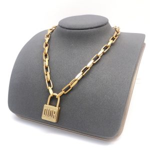 13 pin buckle necklace gold for women 2799