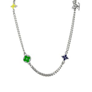 4 sunrise necklace silver for women 2799