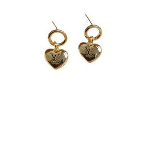 4 lv initials earrings gold tone for women 2799