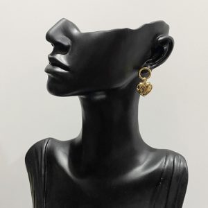 6 lv initials earrings gold tone for women 2799