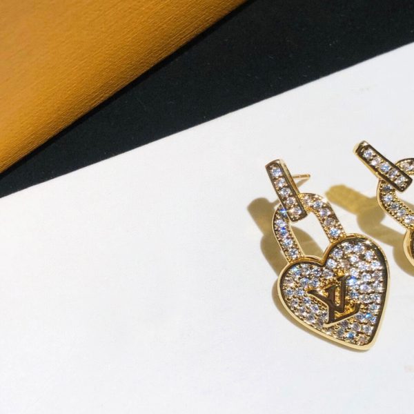 3 dangling heart earrings gold tone for women 2799