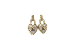 4 dangling heart earrings gold tone for women 2799