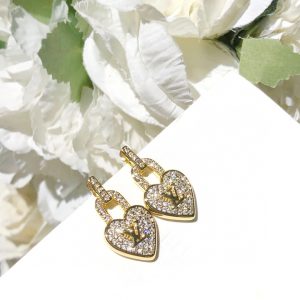 5 dangling heart earrings gold tone for women 2799