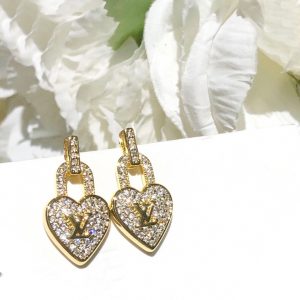 8 dangling heart earrings gold tone for women 2799