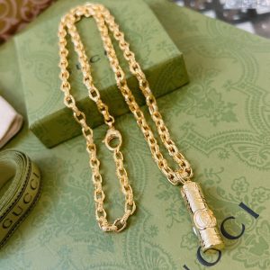 3 double g classic punk necklace gold for women 2799
