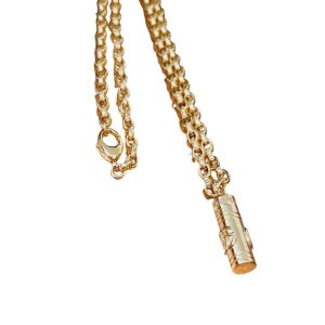 4-Double G Classic Punk Necklace Gold For Women   2799