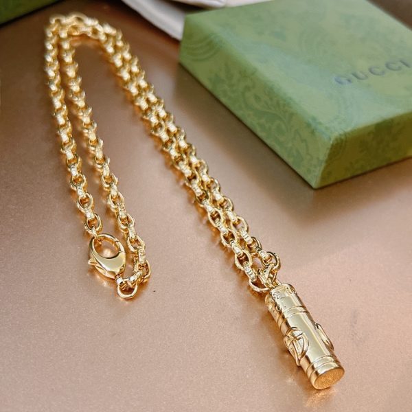 5 double g classic punk necklace gold for women 2799