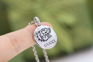 6 love tiger head necklace silver for women 2799