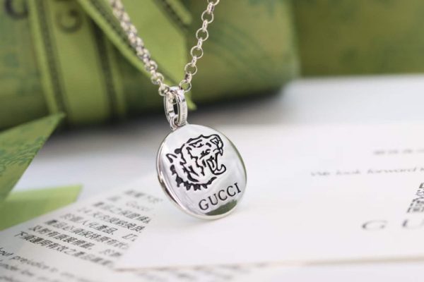 7 love tiger head necklace silver for women 2799