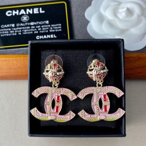 8 double c earrings pink for women 2799