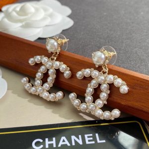 3-Pearl Earrings White For Women   2799