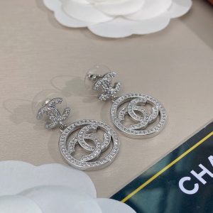 1 circle earrings silver for women 2799