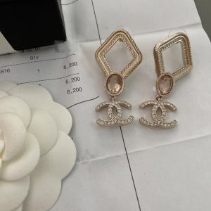 5 fragrant diamond shaped earrings gold for women 2799