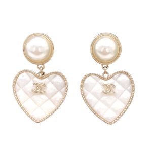 4 love heart earrings white for women 2799