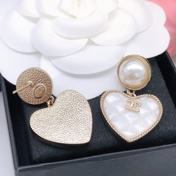 5 love heart earrings white for women 2799