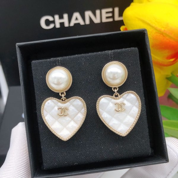 14 love heart earrings white for women 2799