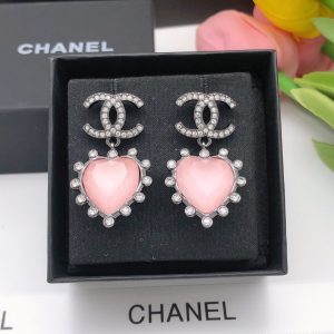 gemstone earrings pink for women 2799