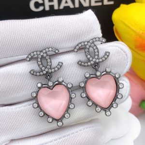 1 gemstone earrings pink for women 2799