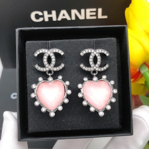 3 gemstone earrings pink for women 2799
