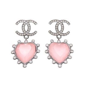 4 gemstone earrings pink for women 2799