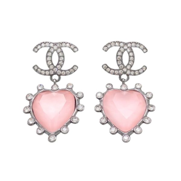 4 gemstone earrings pink for women 2799
