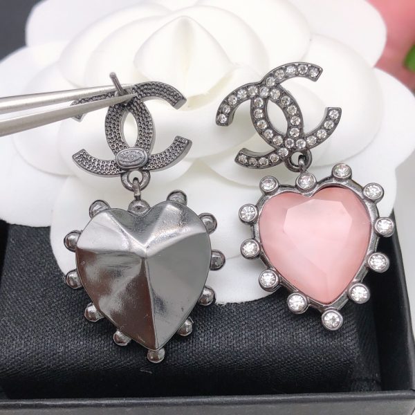 6 gemstone earrings pink for women 2799
