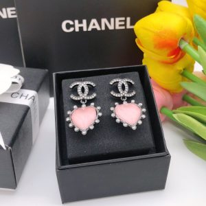 14 gemstone earrings pink for women 2799