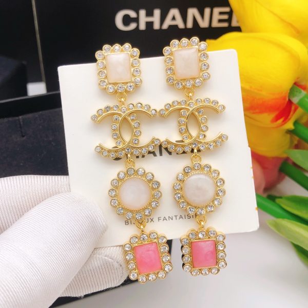 5 stud earrings pink for women 2799