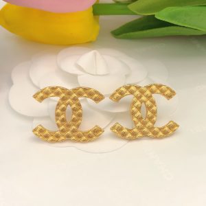 3-Twist Button Earrings Gold For Women   2799