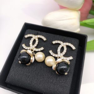 13 pearl earrings black for women 2799