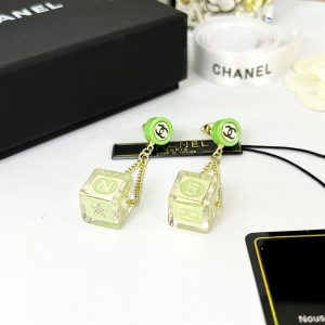 dice earrings green for women 2799