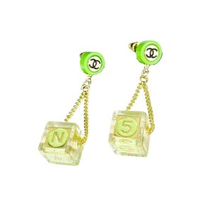 4-Dice Earrings Green For Women   2799