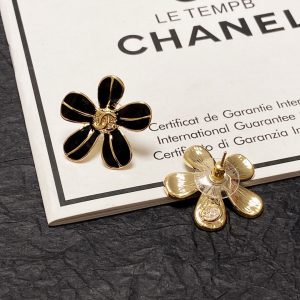 1 classic flower earrings black for women 2799