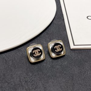 7 microinlaid diamond earrings black for women 2799