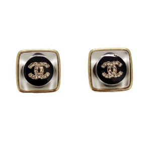 11 microinlaid diamond earrings black for women 2799