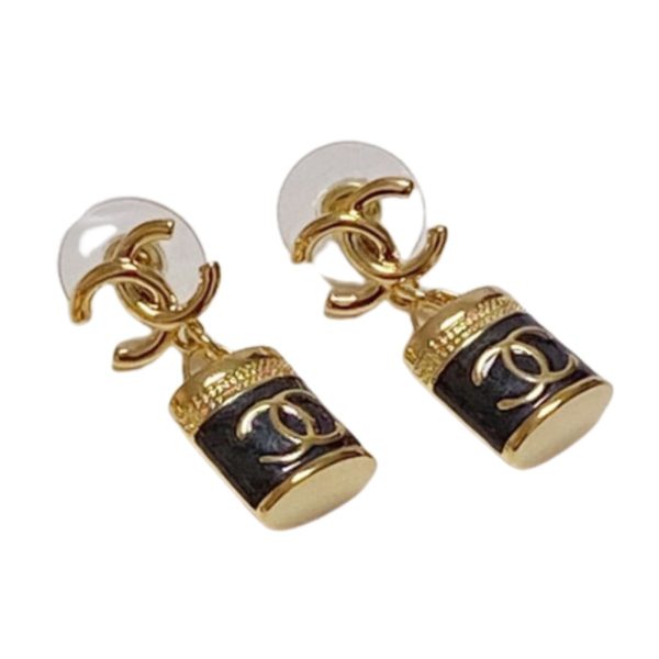 4 perfume bottle earrings black for women 2799