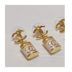 perfume bottle earrings white for women 2799