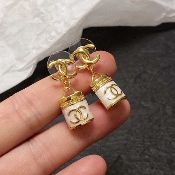 2 perfume bottle earrings white for women 2799