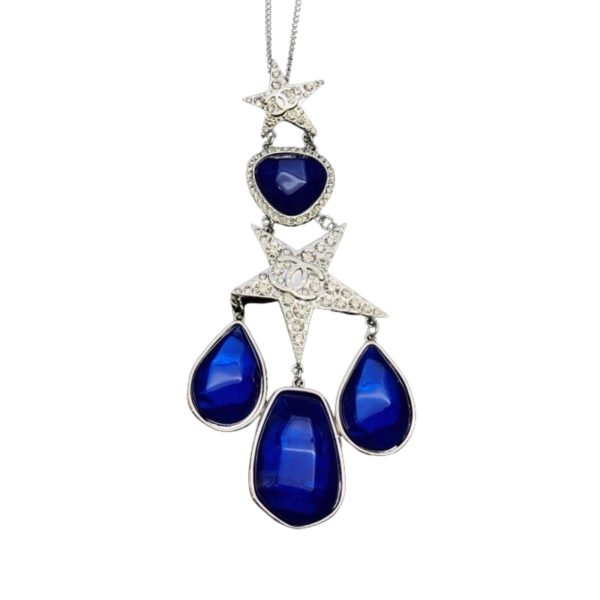 4 needlestone necklace blue for women 2799