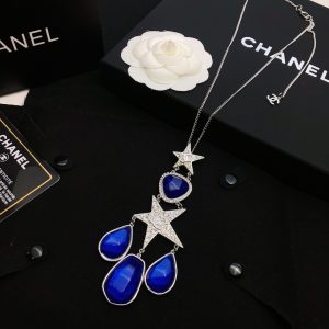 5 needlestone necklace blue for women 2799