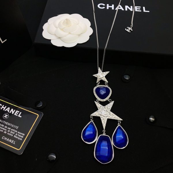 10 needlestone necklace blue for women 2799