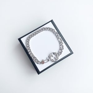 7 double g flat bracelet silver for women 2799