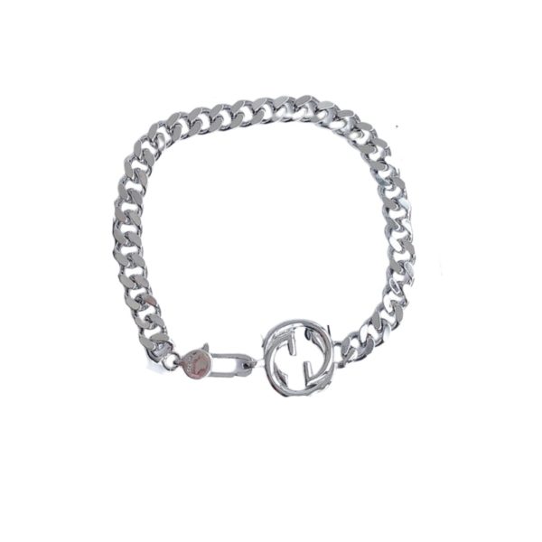 11 double g flat bracelet silver for women 2799