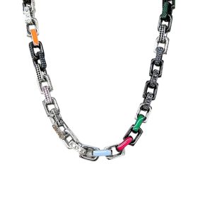 4 paradise chain necklace multicolor for women 2799