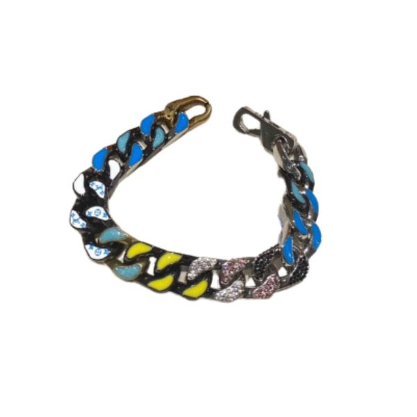 4 cuban chain bracelet multicolor for women 2799