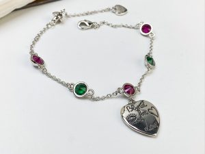 1 hearteye bracelet silver for women 2799