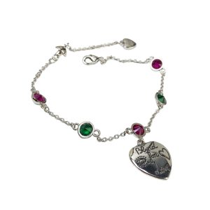 4 hearteye bracelet silver for women 2799