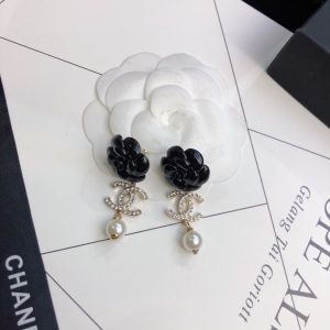 3 resin earrings black for women 2799