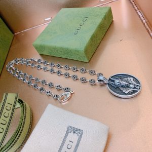 anubis deity necklace silver tone for women 2799