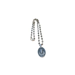 4-Anubis Deity Necklace Silver Tone For Women   2799